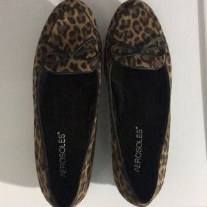 Aerosoles Leopard Print Loafers Size 6.5